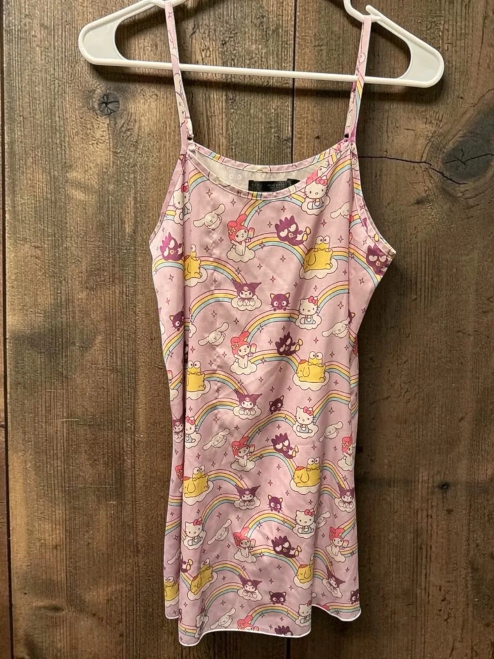 HELLO KITTY KUROMI night gown size SMALL pit to pit 16in length 32in